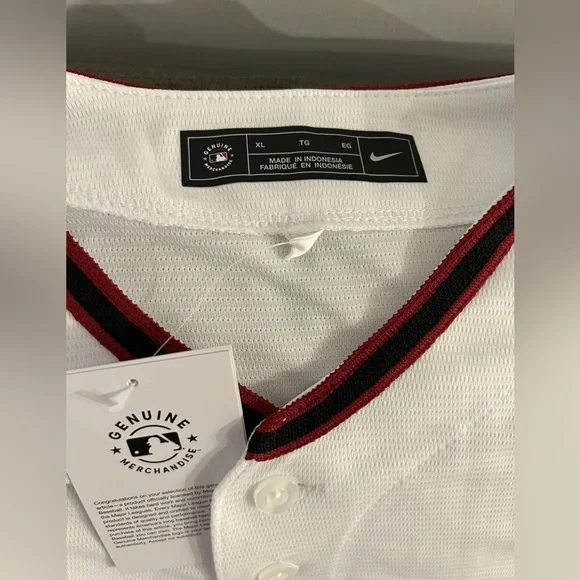 Nike Arizona Diamondbacks Baseball MLB White Jersey Men’s Size XL - Picture 4 of 6